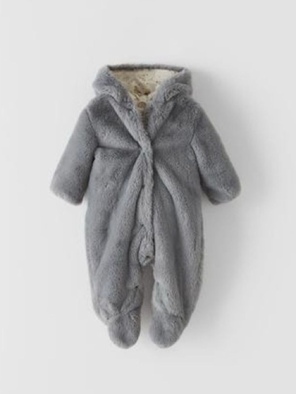 ZARA FAUX FUR ROMPER